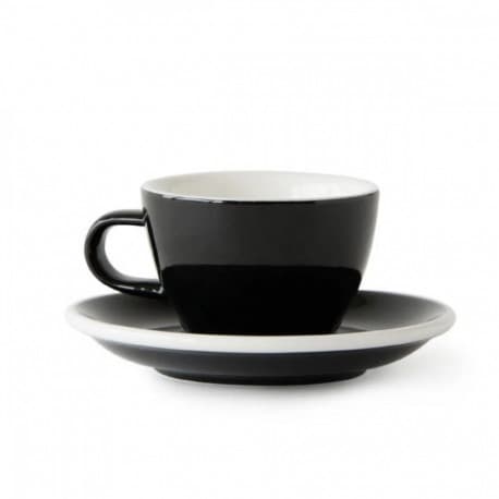 ACME  Flat White cup with saucer 150 ml black