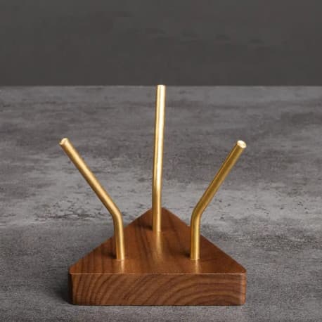 Filter Paper Shelf - Copper & Wood - Design 02