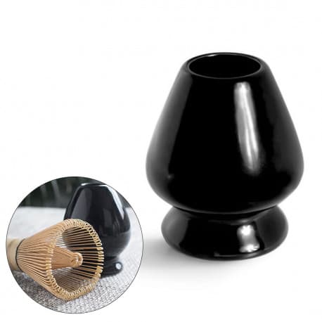 Coffee matcha whisk stand black