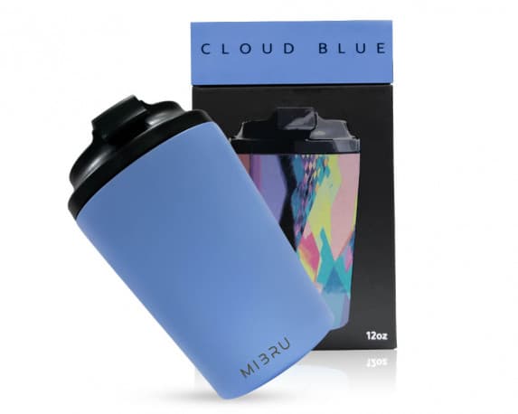 MIBRU 12OZ CEREAMIC INTERIOR CUP CLOUD BLUE