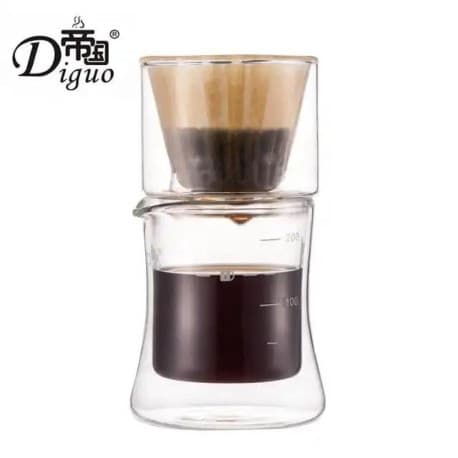 Diguo Hot Selling 200ml  Glass Coffee Dripper