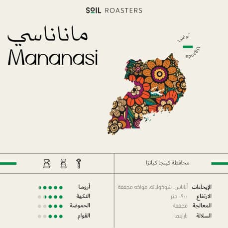 COFFEE BEAN SOIL UGANDA MANANASI 250G