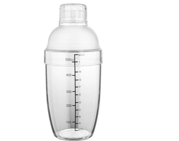 Drink Mixing Shaker – 500 ml – Clear