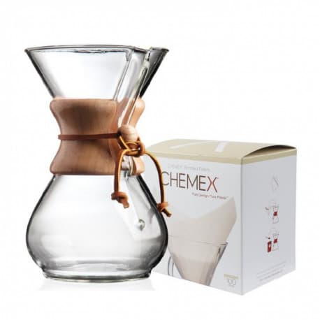 Chemex 6 cups with 100 circular filters