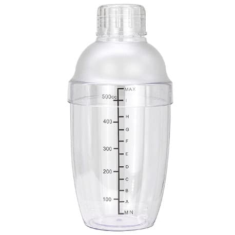MIBRU Transparent Hand Mixing Shaker 500ml