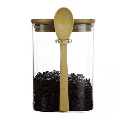 MIBRU A Coffee Beans Container With A Spoon Suitable For Preserving Beans