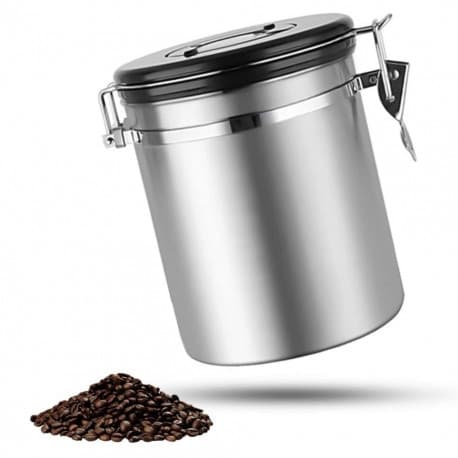 MIBRU Coffee Stainless Steel Container Jar 1000ML Silver