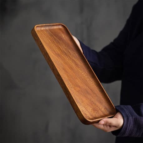 Coffee wood serving tray 30x12x2cm