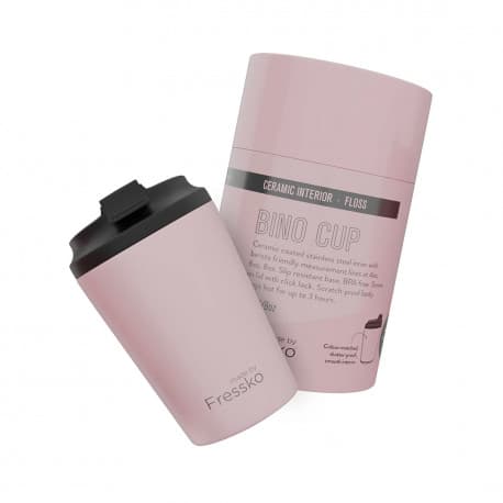 Pink Ceramic Interior Reusable Cup 8oz - Fressko