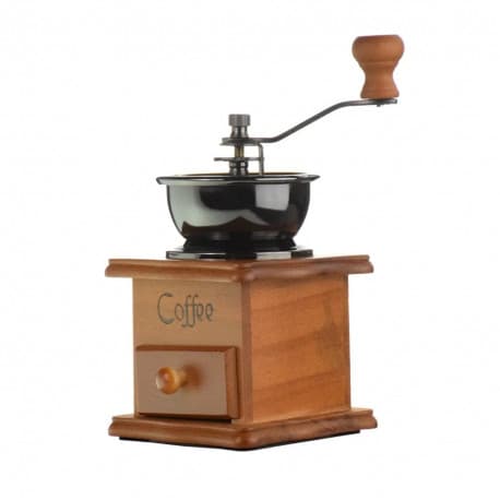 Manual Grinder Ceramic Core & Wood Base - Design 03