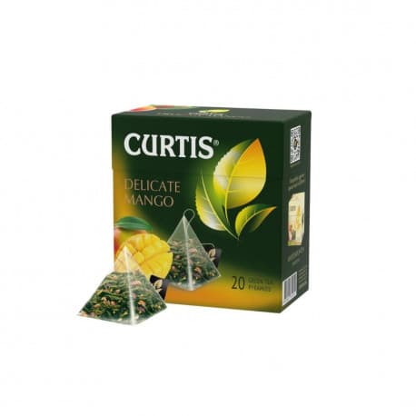 CURTIS - Green Tea with Mango Flavor, Pyramid Tea Bags, 20 Bags