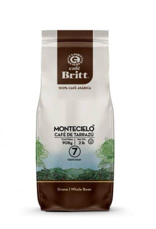 CafeBritt Monticello Costarican Coffee "Tarrazu"Beans 908 GM