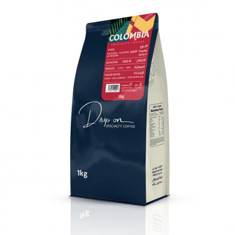 Drip on Specialty Coffee Roasted Beans - Whole Beans 1Kg Colombia