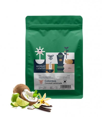 Microlot Roaster Colombia Coconut Lemonade Coffee Beans 250g