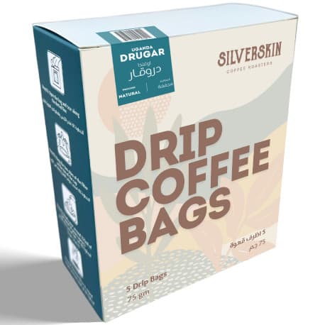 Silverskin Coffee Roasters Drip Coffee Bags - Uganda Drugar - 5 Bags