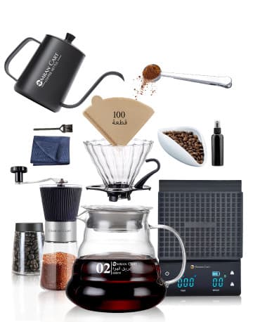 Omran Cart V60 Coffee Set Pour Over Coffee Maker 12pcs Kit coffee set