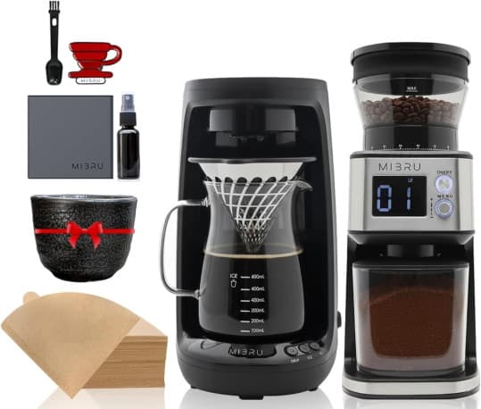 V60 Professional Collection Specialty Coffee Machine with Electric Grinder